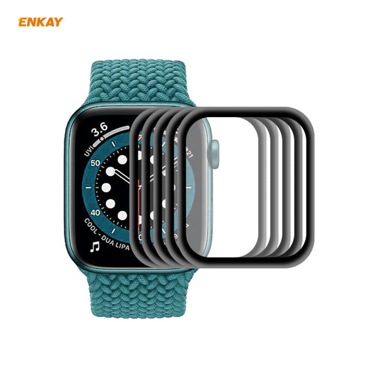 Skorter | For Apple Watch 6/5/4/SE 44mm 5 PCS ENKAY Hat-Prince 3D Full Screen Soft PC Edge + PMMA HD Screen Protector