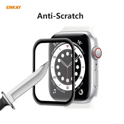 Skorter | For Apple Watch 6/5/4/SE 44mm 10 PCS ENKAY Hat-Prince 3D Full Screen Soft PC Edge + PMMA HD Screen Protector