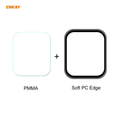 Skorter | For Apple Watch 6/5/4/SE 40mm 2 PCS ENKAY Hat-Prince 3D Full Screen Soft PC Edge + PMMA HD Screen Protector