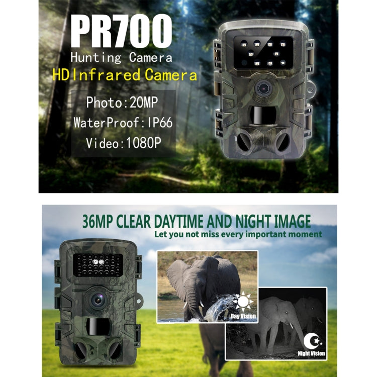 Skorter | PR700 1080P Wildlife Hunting Camera Motion Activated Night Vision Camcorder for Outdoor Tracking Scan Trigger