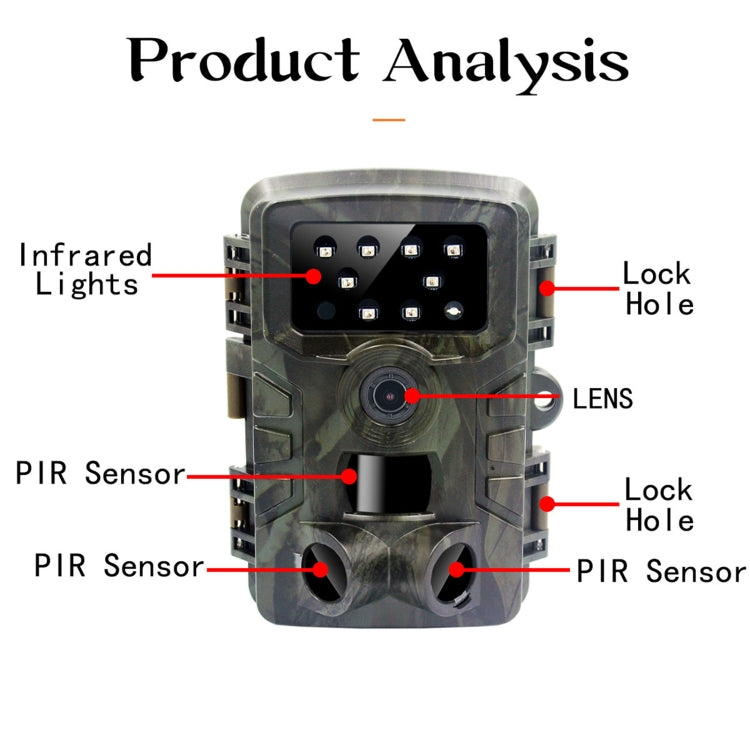 Skorter | PR700 1080P Wildlife Hunting Camera Motion Activated Night Vision Camcorder for Outdoor Tracking Scan Trigger