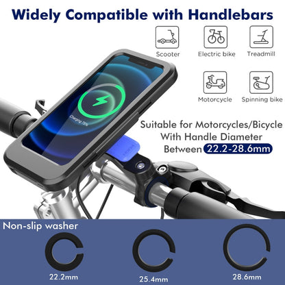 Skorter | WH-69 Bicycle Non-slip Wireless Charging Phone Holder Motorcycle Motorbike Mobile Handlebar Bracket