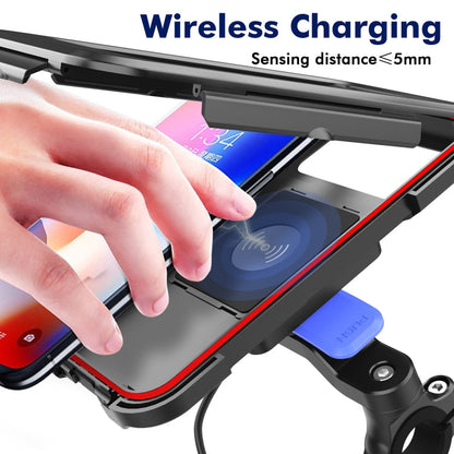 Skorter | WH-69 Bicycle Non-slip Wireless Charging Phone Holder Motorcycle Motorbike Mobile Handlebar Bracket