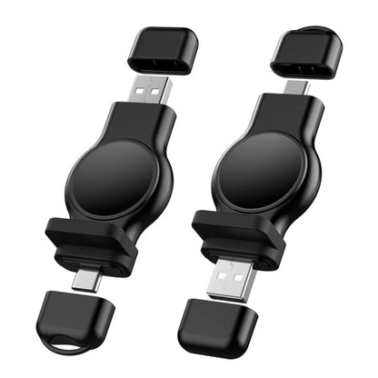 Skorter | A05 2 in 1 Type C / USB-C to USB-A Magnetic Quick Wireless Charger for Apple Watch