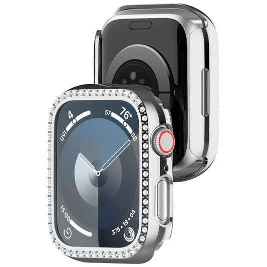 Skorter | For Apple Watch SE 2023 44mm Diamond Hollow PC Watch Case (Silver)