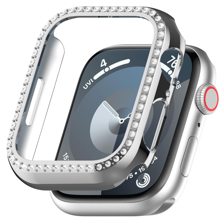 Skorter | For Apple Watch SE 2023 44mm Diamond Hollow PC Watch Case (Silver)