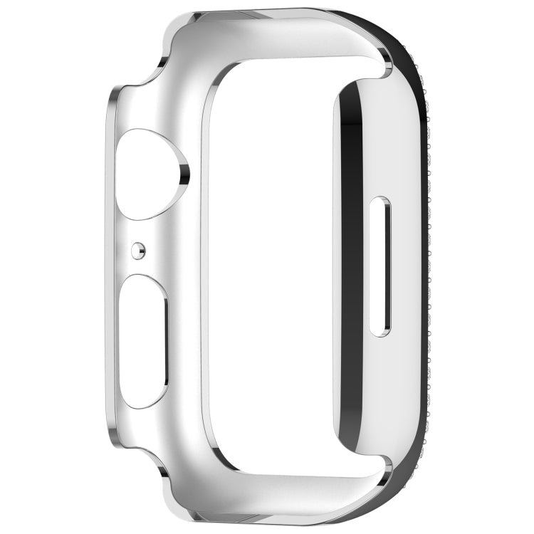 Skorter | For Apple Watch SE 2023 44mm Diamond Hollow PC Watch Case (Silver)