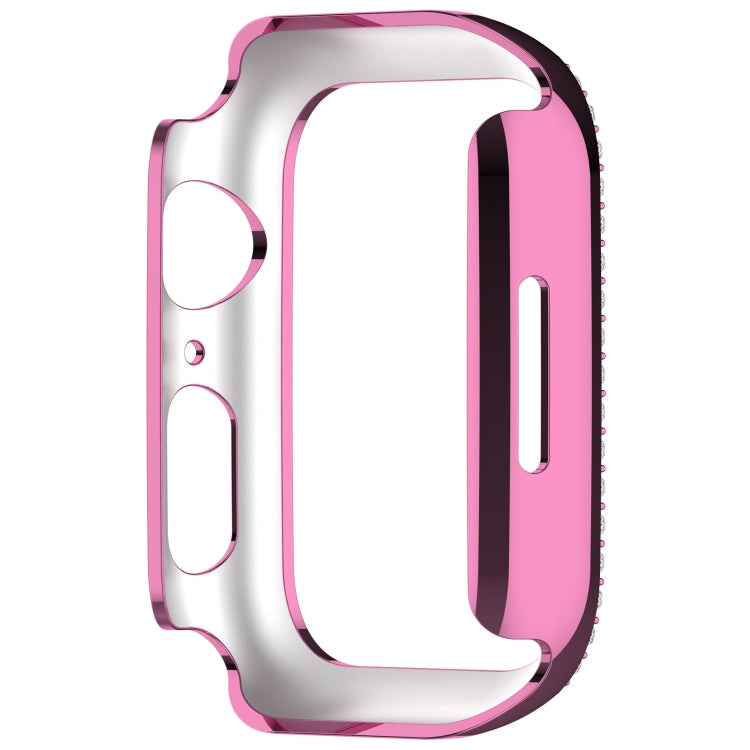 Skorter | For Apple Watch SE 2023 44mm Diamond Hollow PC Watch Case (Pink)