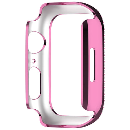 Skorter | For Apple Watch SE 2023 44mm Diamond Hollow PC Watch Case (Pink)