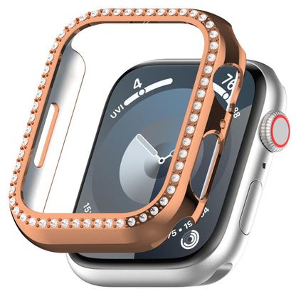Skorter | For Apple Watch SE 2023 44mm Diamond Hollow PC Watch Case (Rose Gold)