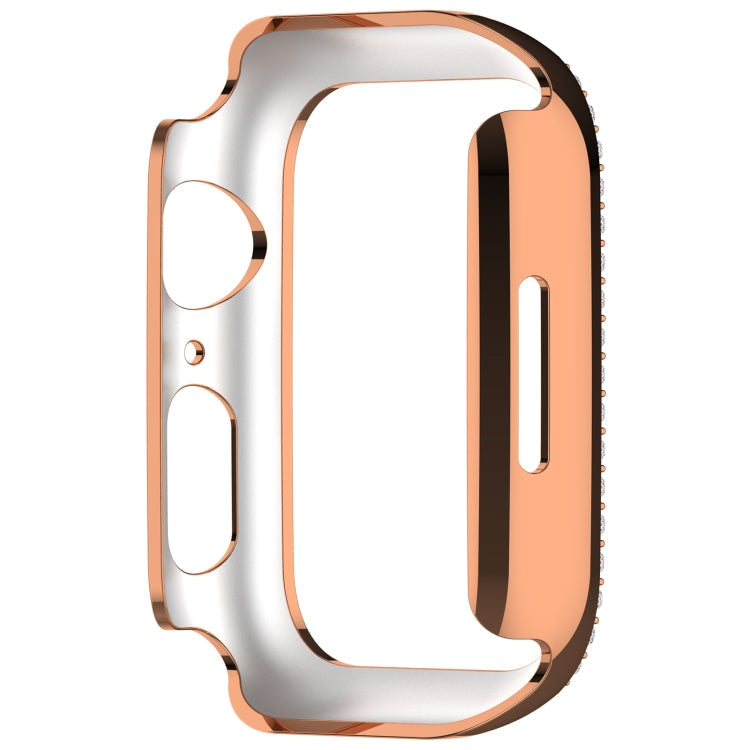 Skorter | For Apple Watch SE 2023 44mm Diamond Hollow PC Watch Case (Rose Gold)