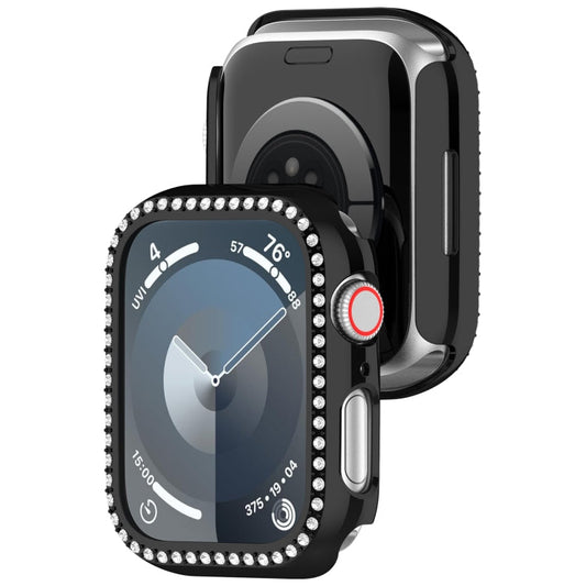 Skorter | For Apple Watch SE 2022 44mm Diamond Hollow PC Watch Case (Black)