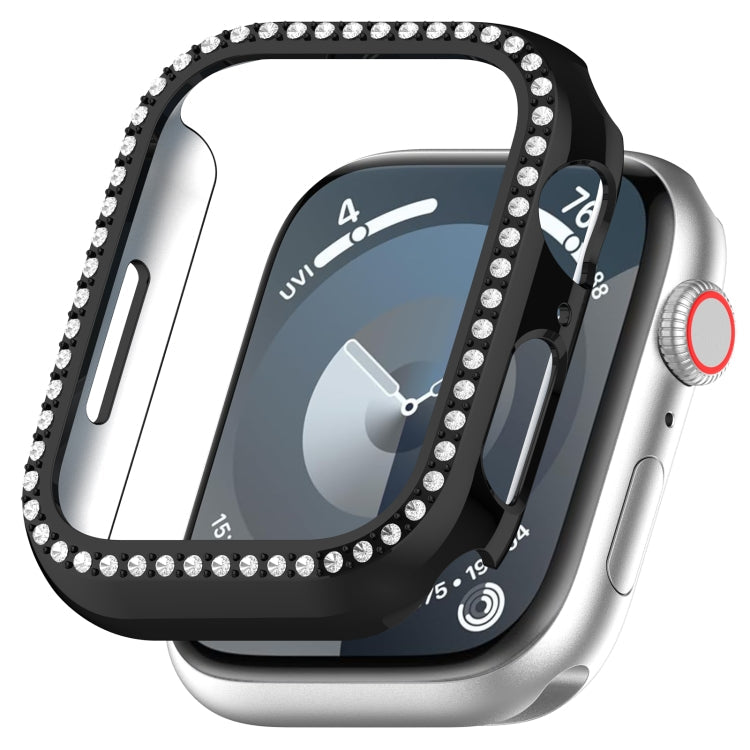 Skorter | For Apple Watch SE 2022 44mm Diamond Hollow PC Watch Case (Black)
