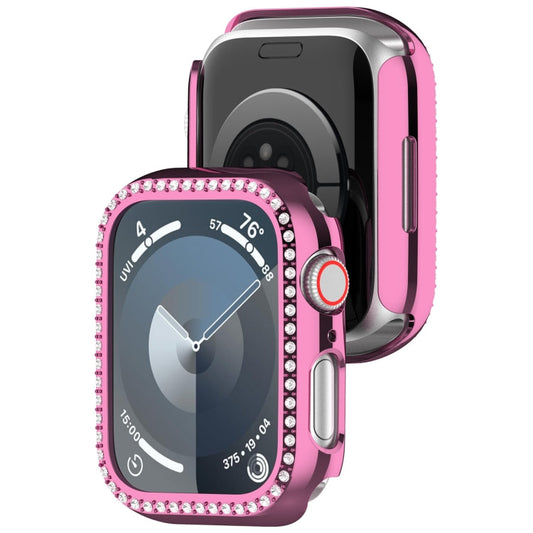Skorter | For Apple Watch SE 2022 44mm Diamond Hollow PC Watch Case (Pink)