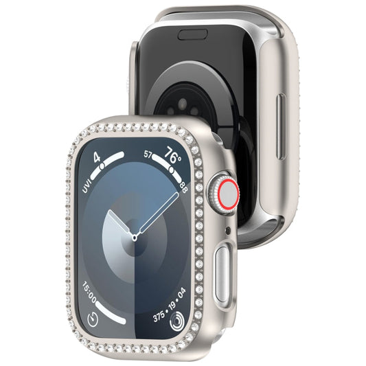 Skorter | For Apple Watch SE 2022 44mm Diamond Hollow PC Watch Case (Starlight)