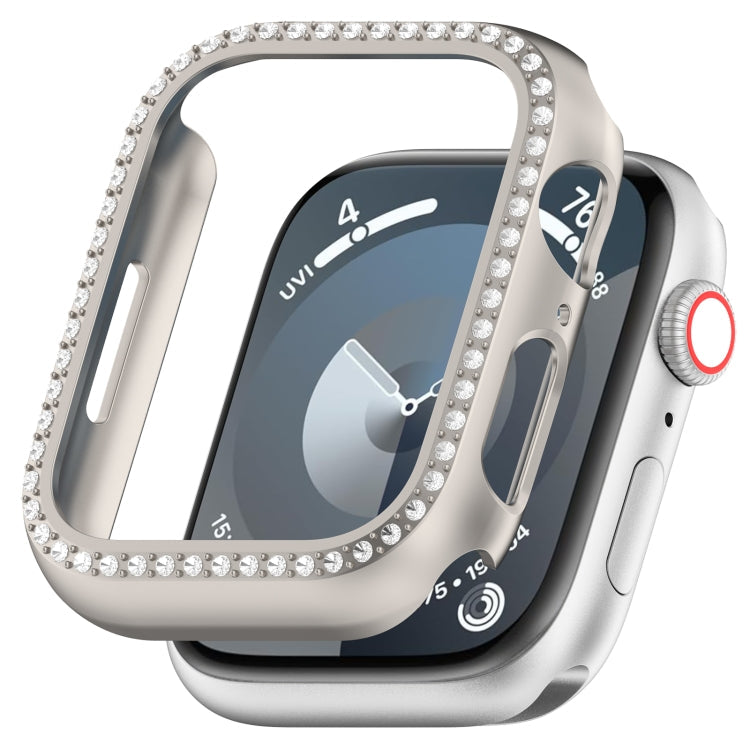 Skorter | For Apple Watch SE 2022 44mm Diamond Hollow PC Watch Case (Starlight)