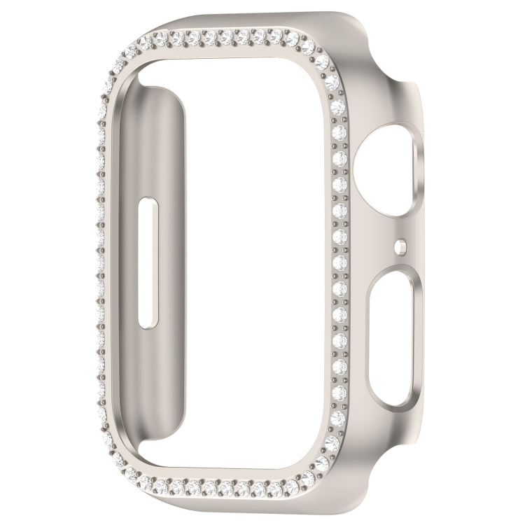 Skorter | For Apple Watch SE 2022 44mm Diamond Hollow PC Watch Case (Starlight)