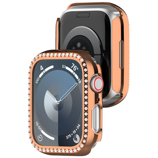 Skorter | For Apple Watch SE 2022 44mm Diamond Hollow PC Watch Case (Rose Gold)