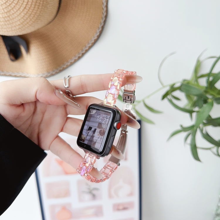 Skorter | For Apple Watch SE 2023 40mm Laser PC Colorful 12mm Slim Strap (Pink)