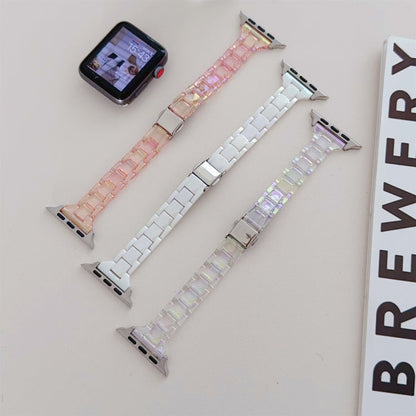 Skorter | For Apple Watch SE 2023 40mm Laser PC Colorful 20mm Slim Watch Strap (Transparent)