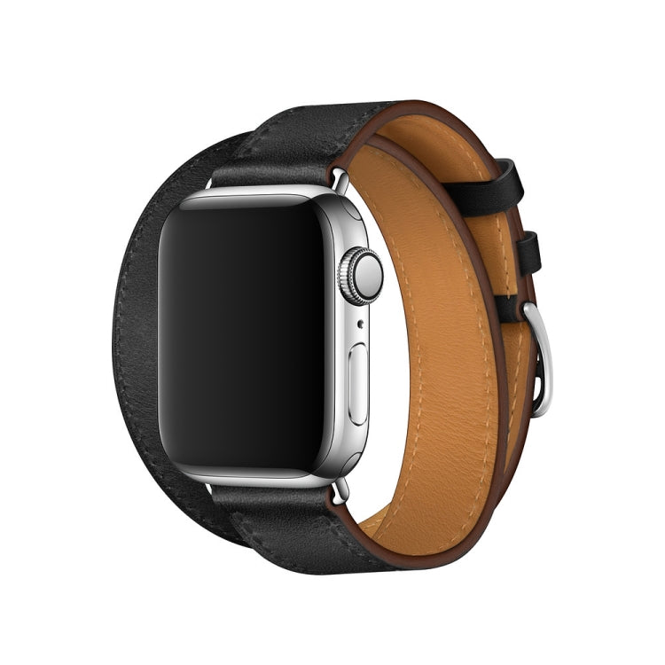 Skorter | For Apple Watch 3 / 2 / 1 Generation 42mm Universal Leather Double Loop Watch Strap (blue)