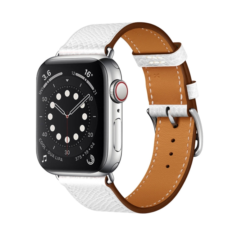 Skorter | For Apple Watch 3 / 2 / 1 Generation 38mm Universal Leather Cross Bracelet (White)