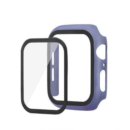 Skorter | ENKAY Hat-prince Full Protection PC Case + Tempered Glass Protection for Apple Watch Series 5 / 4 44mm (Blue)