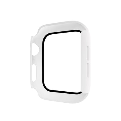 Skorter | ENKAY Hat-prince Full Protection PC Case + Tempered Glass Protection for Apple Watch Series 5 / 4 44mm (White)