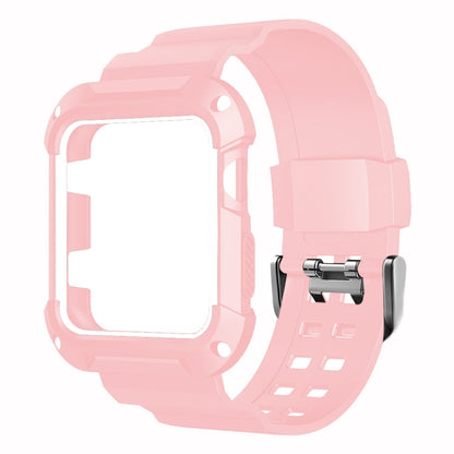 Skorter | For Apple Watch 3 / 2 / 1 Generation 42mm All-In-One Silicone Band (Pink + White)