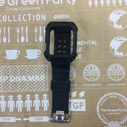 Skorter | For Apple Watch 3 / 2 / 1 Generation 42mm All-In-One Silicone Strap (Black)