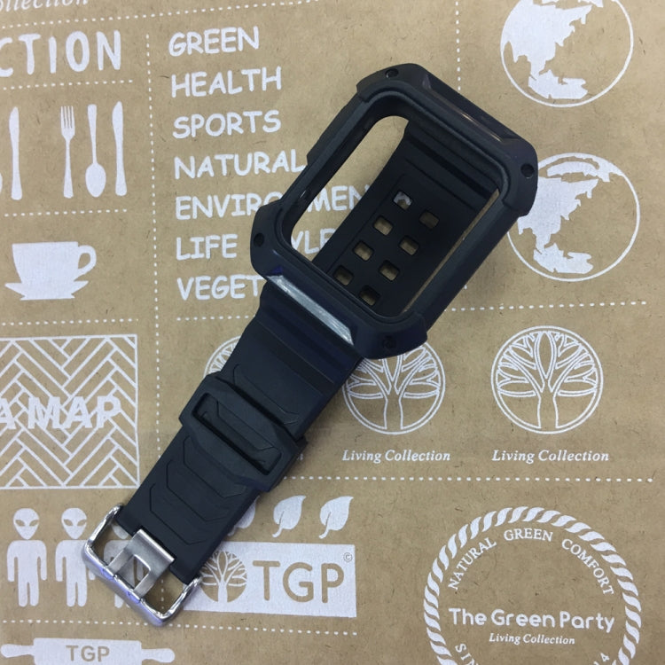 Skorter | For Apple Watch 3 / 2 / 1 Generation 38mm All-In-One Silicone Band (Black)