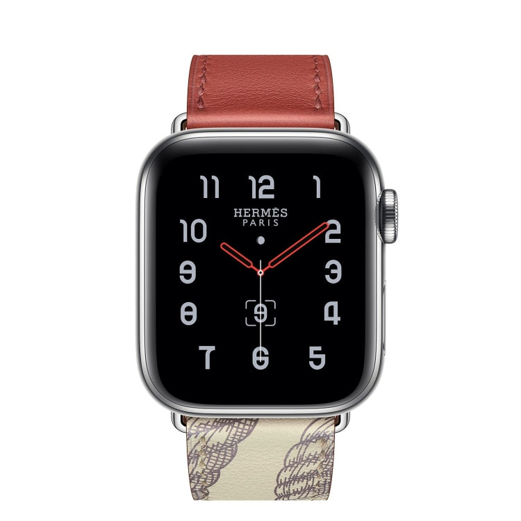 Skorter | For Apple Watch 3 / 2 / 1 Generation 42mm Universal Silk Image Psingle-ring Strap (Gray)