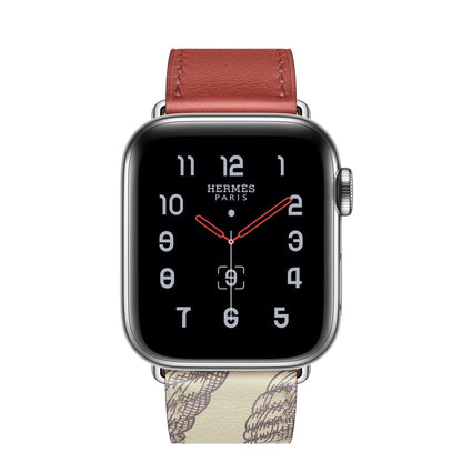 Skorter | For Apple Watch 3 / 2 / 1 Generation 42mm Universal Silk Image Psingle-ring Strap (Gray)