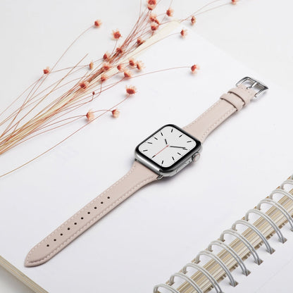 Skorter | For Apple Watch 3 / 2 / 1 generations 42 mm Universal Thin Leather Strap (Pink)