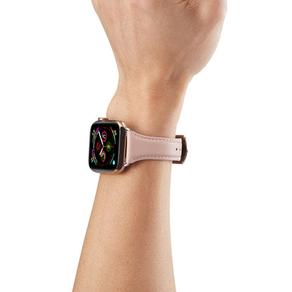 Skorter | For Apple Watch 3 / 2 / 1 generations 42 mm Universal Thin Leather Strap (Pink)
