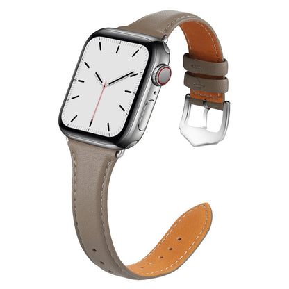 Skorter | For Apple Watch 3 / 2 / 1 generations 42mm Universal Thin Leather Strap (Dark Gray)