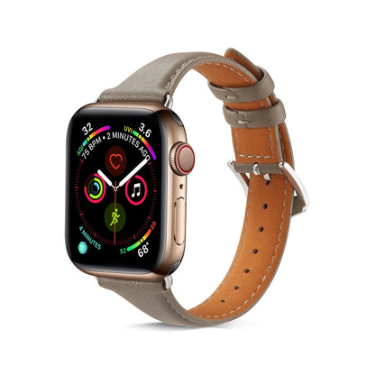 Skorter | For Apple Watch 3 / 2 / 1 generations 42mm Universal Thin Leather Strap (Dark Gray)
