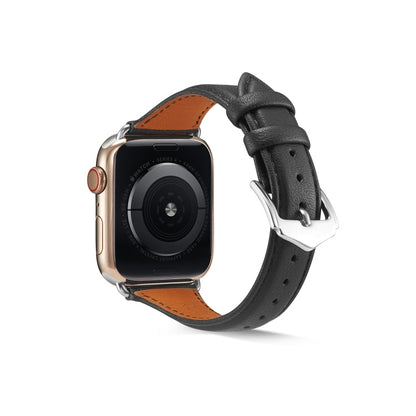 Skorter | For Apple Watch 3 / 2 / 1 generations 42mm Universal Thin Leather Band (Black)