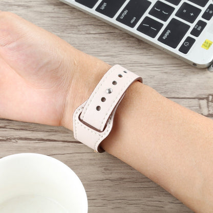 Skorter | For Apple Watch 3 / 2 / 1 Generation 42mm Universal Buckle Leather Strap (Ivory White)