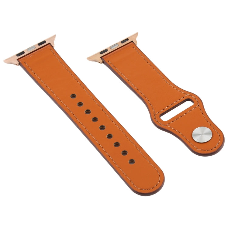 Skorter | For Apple Watch 3 / 2 / 1 Generation 38mm Universal Buckle Leather Strap (Crazy Horse Dark Brown)