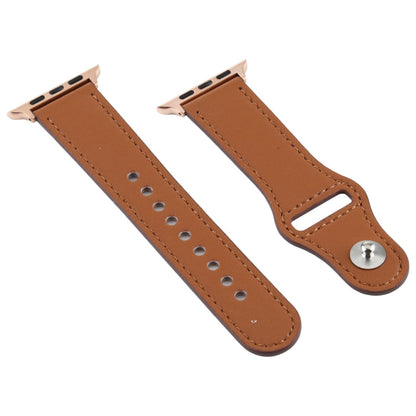 Skorter | For Apple Watch 3 / 2 / 1 Generation 38mm Universal Buckle Leather Strap (Brown)