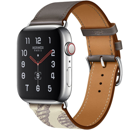 Skorter | For Apple Watch 3 / 2 / 1 Generation 38mm Universal Screen Print Psingle-ring Band (Gray)