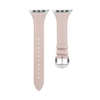 Skorter | For Apple Watch 3 / 2 / 1 Generations 38mm Universal Thin Leather Strap (Pink)