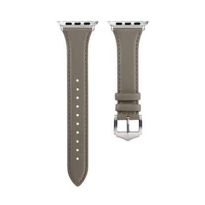 Skorter | For Apple Watch 3 / 2 / 1 generations 38mm universal thin leather strap (dark gray)