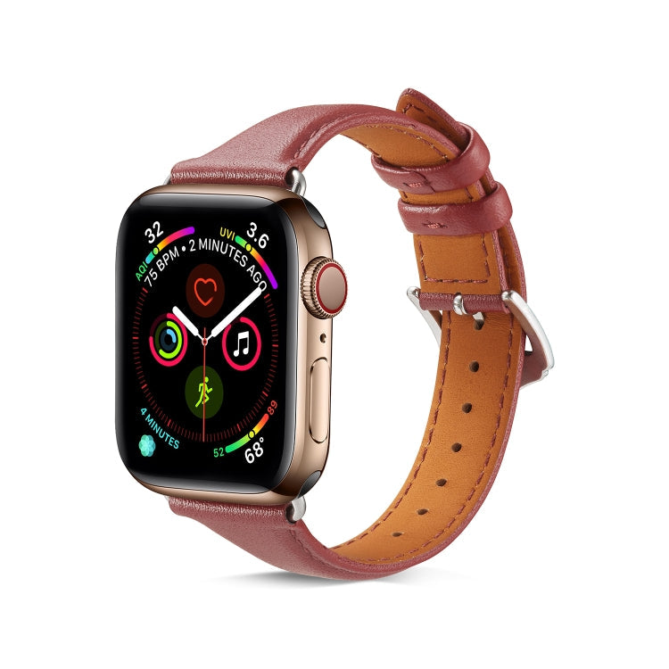 Skorter | For Apple Watch 3 / 2 / 1 generations 38mm Universal Thin Leather Strap (Crazy Horse Brown)