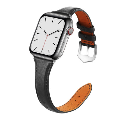 Skorter | For Apple Watch 3 / 2 / 1 generations 38mm Universal Thin Leather Band (Black)