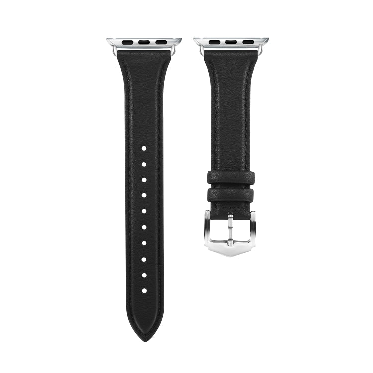 Skorter | For Apple Watch 3 / 2 / 1 generations 38mm Universal Thin Leather Band (Black)