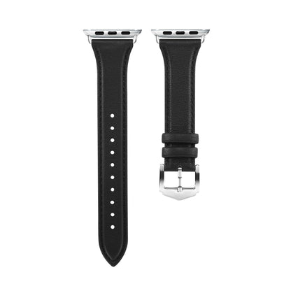Skorter | For Apple Watch 3 / 2 / 1 generations 38mm Universal Thin Leather Band (Black)