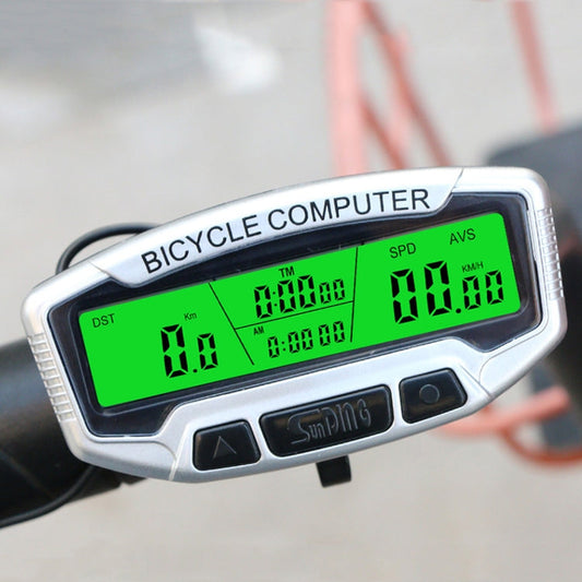 Skorter | SUNDING SD-558C Bicycle Computer Wireless Digital LCD Backlight Road Speedometer Stopwatch Speedometer