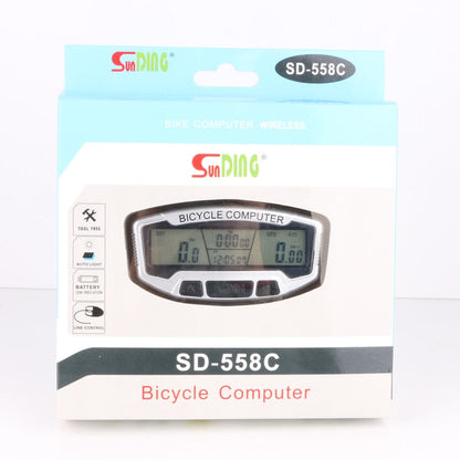 Skorter | SUNDING SD-558C Bicycle Computer Wireless Digital LCD Backlight Road Speedometer Stopwatch Speedometer